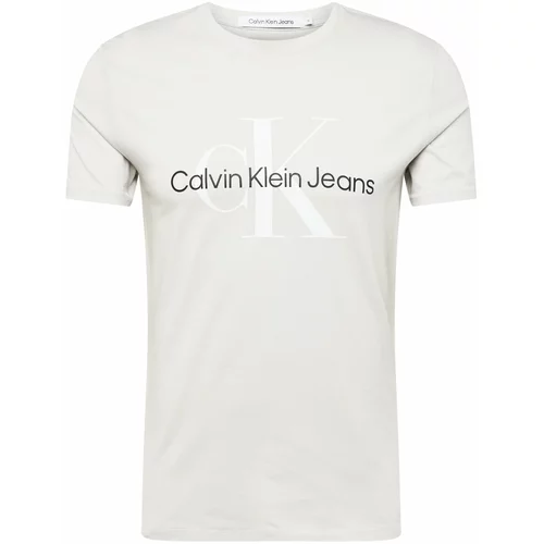 Calvin Klein Jeans Majica bež siva / crna / prljavo bijela