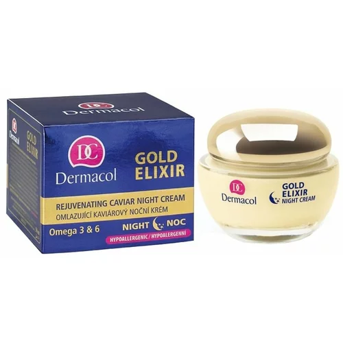 Dermacol Gold Elixir regeneracijska nočna krema proti gubam 50 ml za ženske