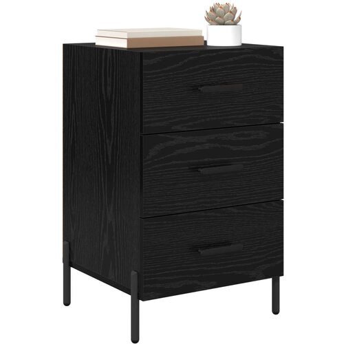  Noćni ormar Crni hrast 40 x 40 x 66 cm Konstruirano drvo Slike