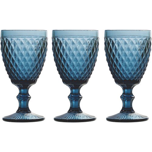 Tognana Set od 3 pehara Diamond, 30 cl, Plavi Slike