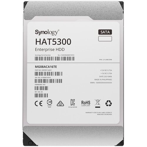 Synology HAT5300-4T 4TB 3.5" Enterprise HDD, 7.200 rpm, Buffer size : 256 MiB, SATA 6 Gb/s, 5 year warranty Cijene