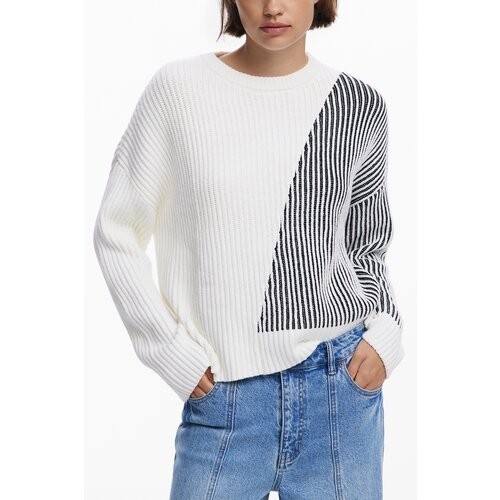 Desigual WOMEN&#39;S WHITE SWEATER Cene