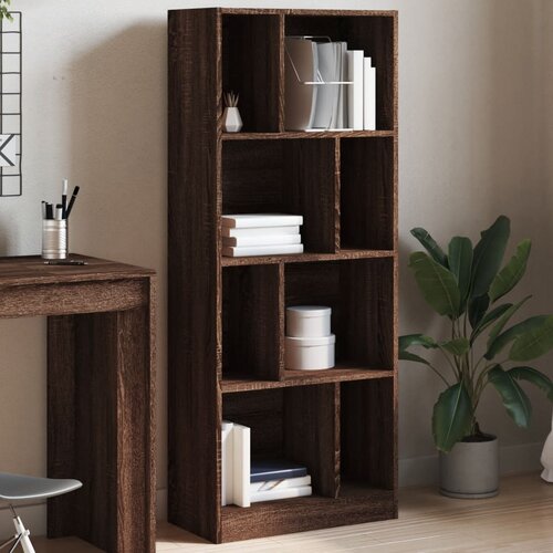 The Living Store Knjižna omara rjavi hrast 57x28,5x141 cm inženirski les - Knjižna Omara, (21436417) Slike