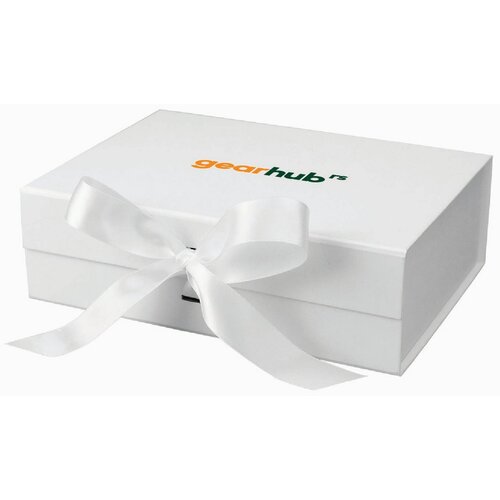  GearHub - Poklon kutija sa satenskom mašnom Bela 33 x 27 x 12 cm Cene