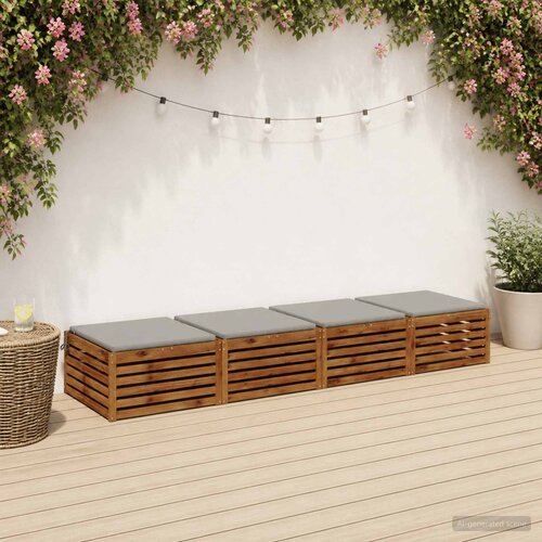  Jastučići za sjedenje SOEST 4 kom. 100% poliester Siva Cene