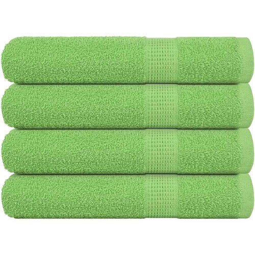 VidaXL Ručnici za saunu 4 kom zeleni 80 x 200 cm 360 gsm 100 % pamuk Slike