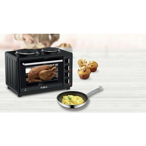 Tefal mini pečica z kuhalnima plo&amp;scaron;čama Optimo 32l OF463830 Slike