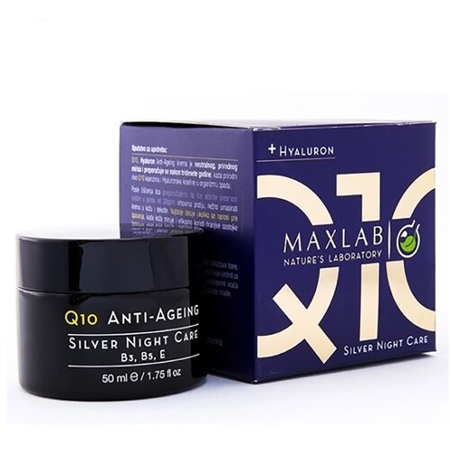 Makslab q 10 silver night care maxlab, 50 ml Cene