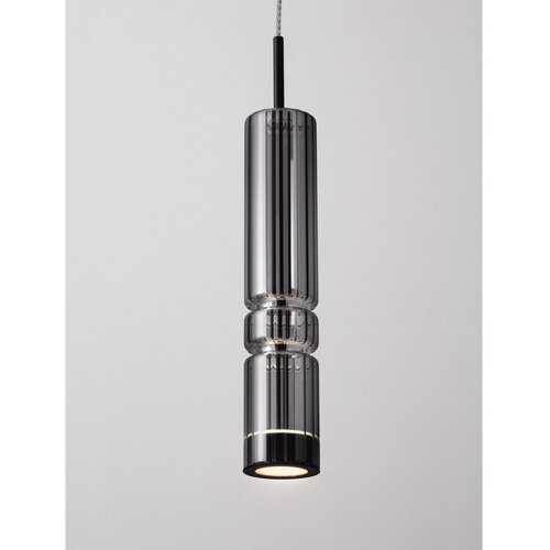 Nova Luce Siva steklena LED viseča svetilka &amp;oslash; 8 cm Bento &amp;ndash; Slike