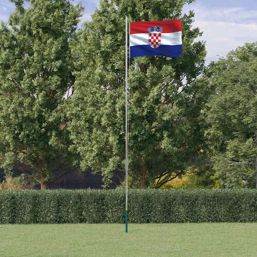  Hrvatska zastava i jarbol 6,08 m aluminijski Cijene