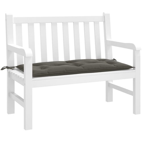 vidaXL Blazina za vrtno klop melanž temno siva 100x50x7 cm blago Cene
