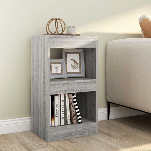 VidaXL knjižna omara/pregrada siva sonoma 40x30x72 cm Slike