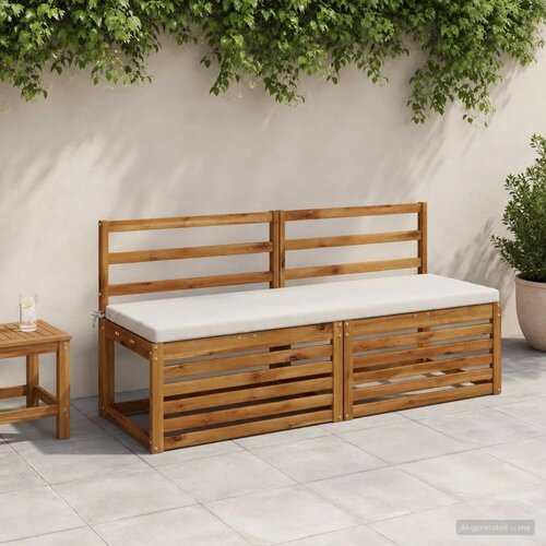  Jastučić za klupu SOEST 100% poliester Bijela 140 x 50 x 5 cm - Bijela 140 x 50 x 5 cm Melange Cijene