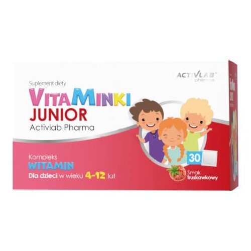 ACTIVLAB Vitamini za djecu &ndash; VitaMinki Junior okus jagode (30 vrećica x 3 g) Cijene