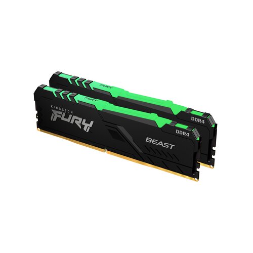 Kingston FURY Beast RGB, 32GB DDR4 (2x16GB), 3200MHz, CL16, KF432C16BB1AK2/32 Slike