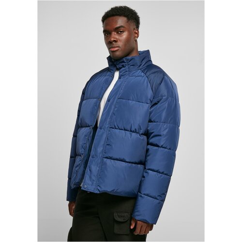 Urban Classics Plus Size Raglan Puffer Jacket darkblue Cene