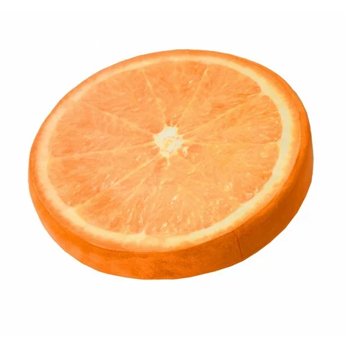 Doppler jastuk za sjedenje, okrugli Naranča (Ø x V: 39 x 7 cm, Motiv: Narančaste boje, Poliester)