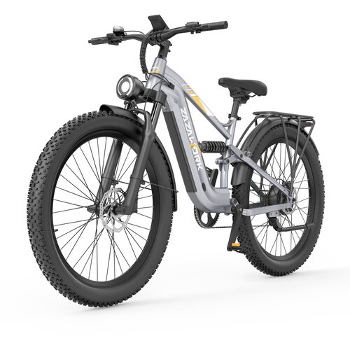 ZAZAWORK Električno kolo CF500, 27,5&amp;rdquo; 48V 20Ah, polno vzmetenje, srebrno, (5000232096) Slike