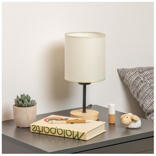 Brilagi - Stona lampa NUBILA WOOD 1xE27/25W/230V hrast/crna/krem Cene