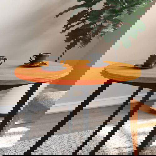 vidaXL Ploča za stol okrugla voštano smeđa Ø 70 x 2,5 cm od borovine Cene