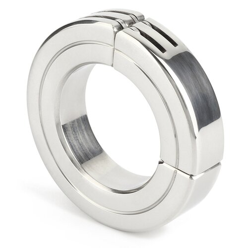 Mr. Steel Hinged Magnetic Cockring 45mm Silver Cene
