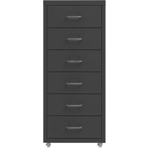  Mobilni ormarić za spise antracit 28 x 41 x 69 cm metalni Slike