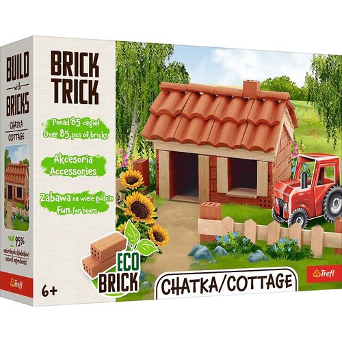 Trefl Brick Trick gradimo iz opeke: Koča 85 delni gradbeni set - Cene