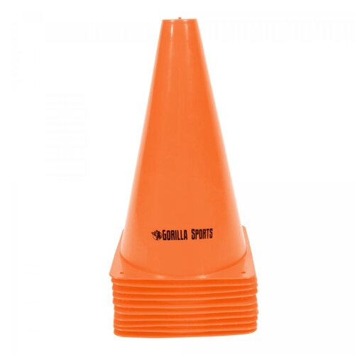 Set od 10 čunjeva za trening (23 cm / Narandžasti) Slike