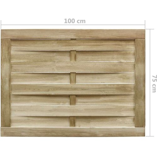  Vrata od impregnirane borovine 100 x 75 cm zelena Slike