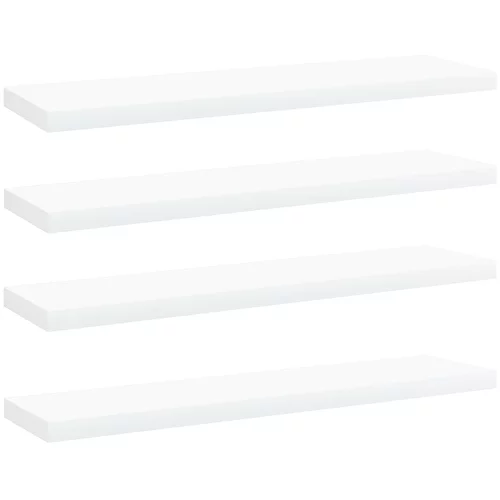vidaXL Dodatne police za omaro 4 kosi bele 40x10x1,5 cm iverna plošča