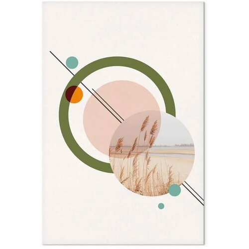  Slika - Geometric Landscape (1 Part) Vertical 60x90 Premium Print Cene