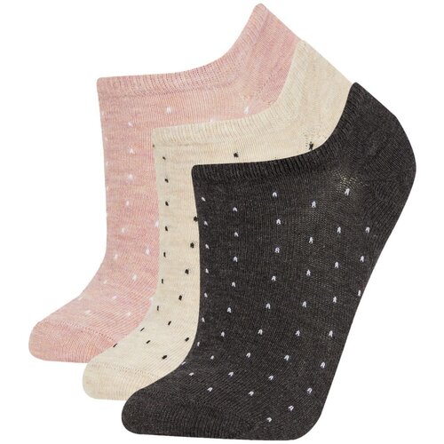 Defacto Women's 3-Piece Cotton Booties Socks Slike