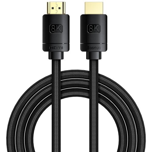 Baseus High Definition Series HDMI 2.1 kabel, 8K 60Hz, 3D, HDR, 48Gbps, 3m (črn), (20605417) Slike
