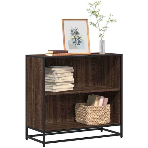 vidaXL Ormar za knjige smeđi hrast 80,5x35x76 cm izrađeno drvo Cijene