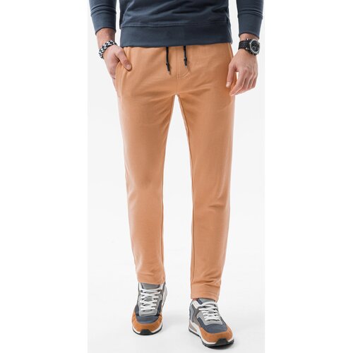 Ombre Spodnji deli trenirke Mo&amp;scaron;ke hlače (P946CAMEL) pisana Slike