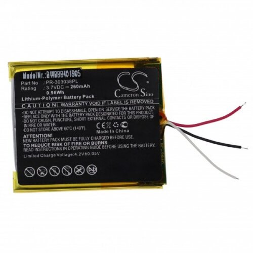 VHBW baterija za sandisk sansa clip zip / clip plus, 260 mah Slike