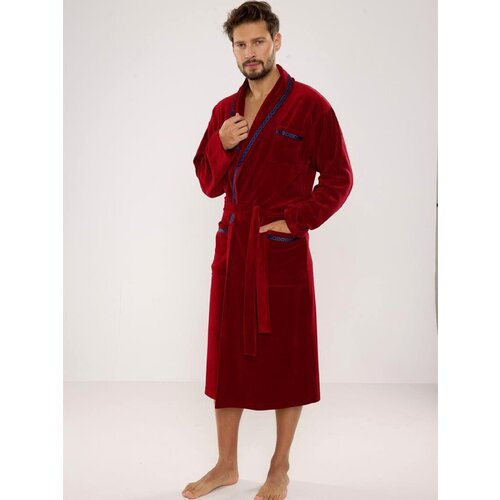 De Lafense Men's bathrobe 666 Ronaldo M-2XL burgundy 033 Cene