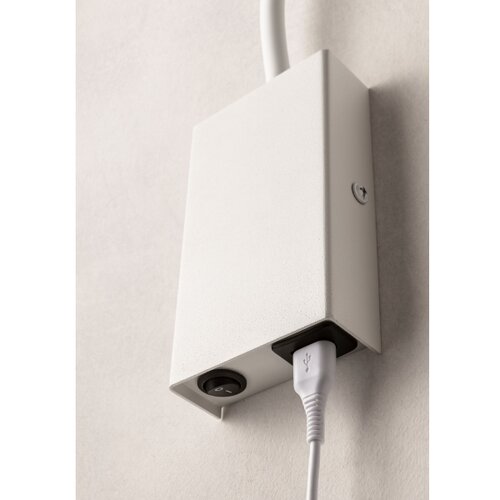  Redo 01-2754 - Fleksibilna LED lampica WALLIE LED/3W/230V USB CRI 90, bela Slike