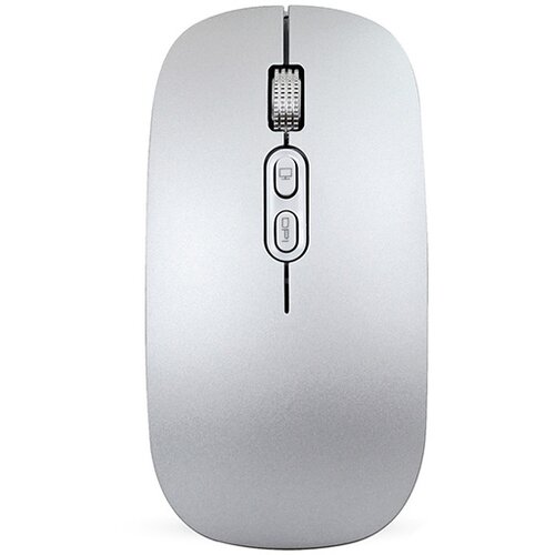 INF brezžična miška, 2.4G & bluetooth 5.1 tri-mode tiha miška silver, (21644241) Cene