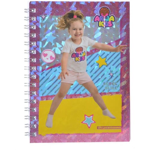 Kolegij spiral 6, blokčić sa spiralom, Arija Kids, A6 Roze Slike