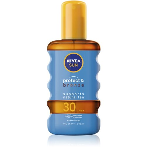Nivea Sun Protect & Bronze Oil Spray SPF30 vodoodporno olje za zaščito pred soncem 200 ml Cene