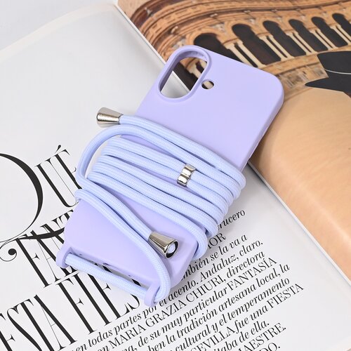 Teracell maska za iPhone 16 6.1 Crossbody ljubičasta Slike