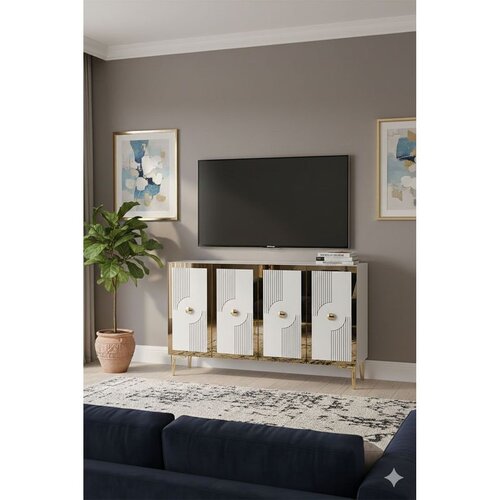 Hanah home Komoda s ladicama, 120x79x32cm, Bijela Slike