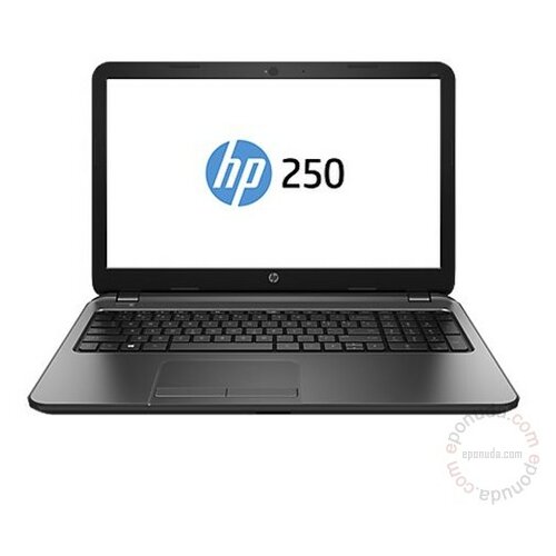 Hp 250 G3, Intel Core i3-3217U (1.8 GHz), 2GB DDR3L, 500 GB, 15.6'' LED HD AG, Intel HD Graphics, DVD-RW, WiFi b/g/n, BT 4.0, HDMI, Card reader, Webcam,Numeric Keypad, HP torba, Free DOS. Black, J0Y04EA laptop Slike