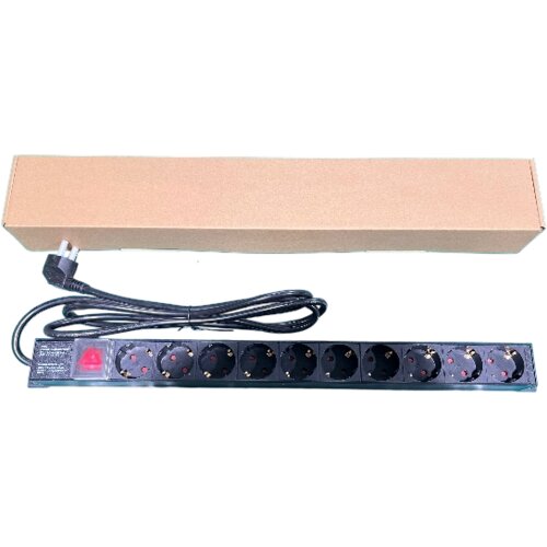 ExeLink Razvodni PDU panel za rack 19 in, sa 10 utičnih mesta, kabl 2m (aluminijum) Cene