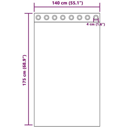vidaXL Voile zavjese s ušicama 2 kom jabučno zelena 140x175 cm Cene