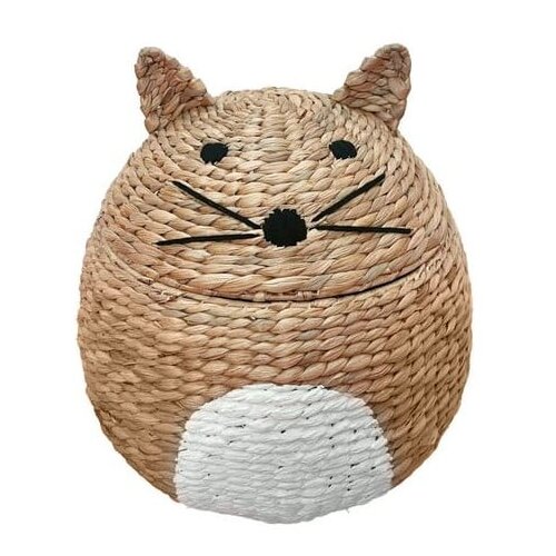 Compactor Dječja kutija za pohranu od vodenog zumbula u prirodnoj boji ø 40x43 cm Cat – Cijene