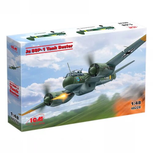 ICM model kit aircraft - ju 88P-1 tank buster 1:48 Slike