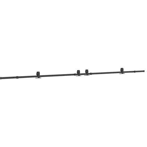 VidaXL Pribor za klizna vrata 200 cm čelični crni Slike