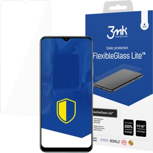 3mk POKROV OHI&amp;Scaron;JA IZ TRDNEGA KALJENEGA STEKLA FLEXIBLEGLASS ZA REALME C33, (21966144) Slike